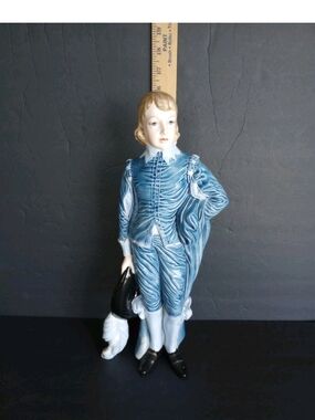 Vintage Holland Mold Blue Boy 16" Statue See Description